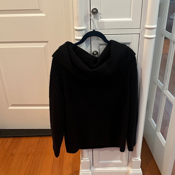 Madewell Black Cowl Neck Sweater NWT - Picture 1 of 5